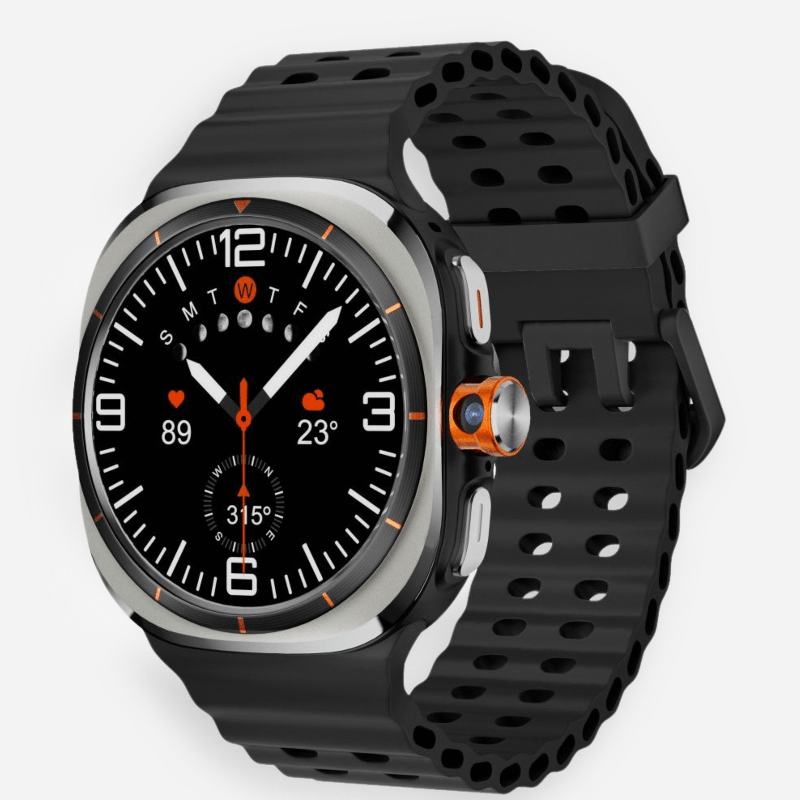 Pulsa Nova Astra Max - Montre connectée Android, Carte SIM intégrée, AMOLED 2,01", Caméra rotative – Design premium