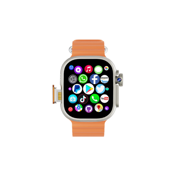 Pulsa Nova Quantum Montre connectée Android, AMOLED 2,04", GPS, Cryptage d'empreintes digitales, 4 Go – Design premium – Image 3